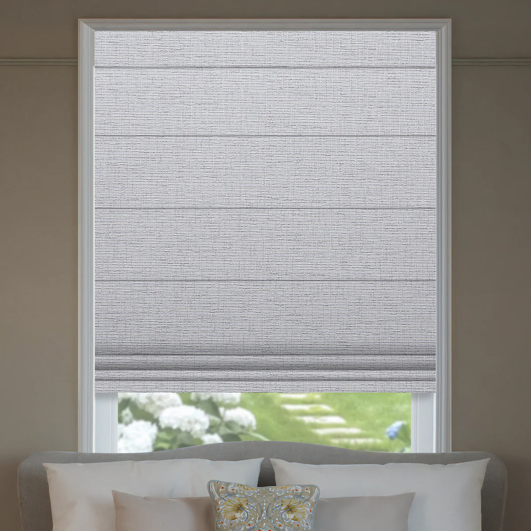 Sunelo Motorized Roman Shades 100% Blackout - Classic