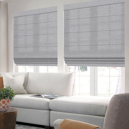 Sunelo Motorized Light Filtering Roman Shades 75%/85% Blackout - Classic