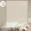 Sunelo No Drill Cordless Light Filtering Roller Shades 75% Blackout - Classic