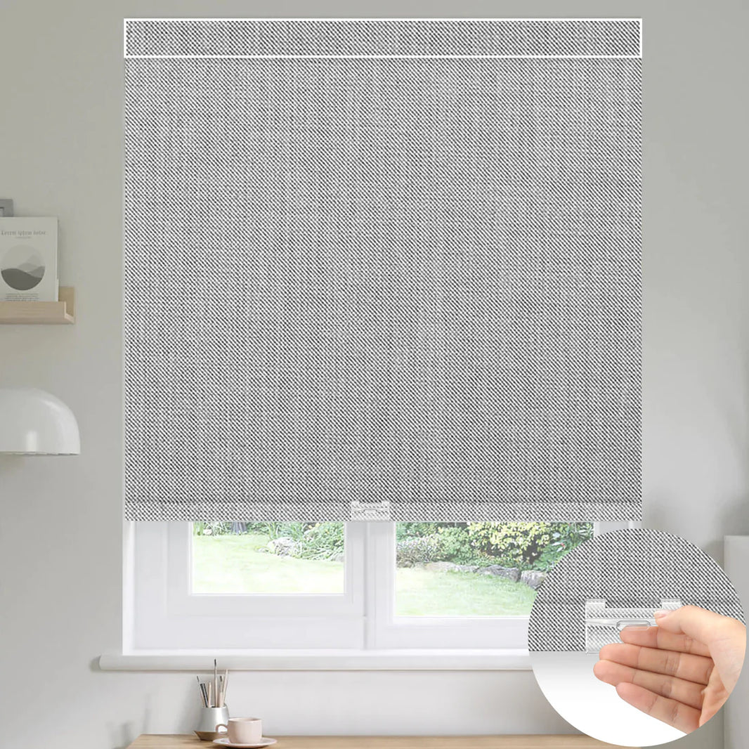 Sunelo Cordless 100% Blackout Roller Shades - Dual Sided