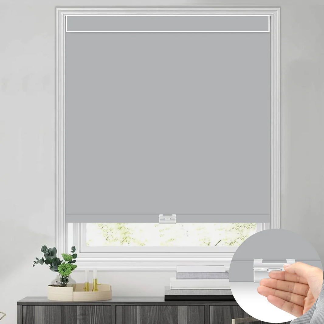 Sunelo Cordless 100% Blackout Roller Shades - Pure