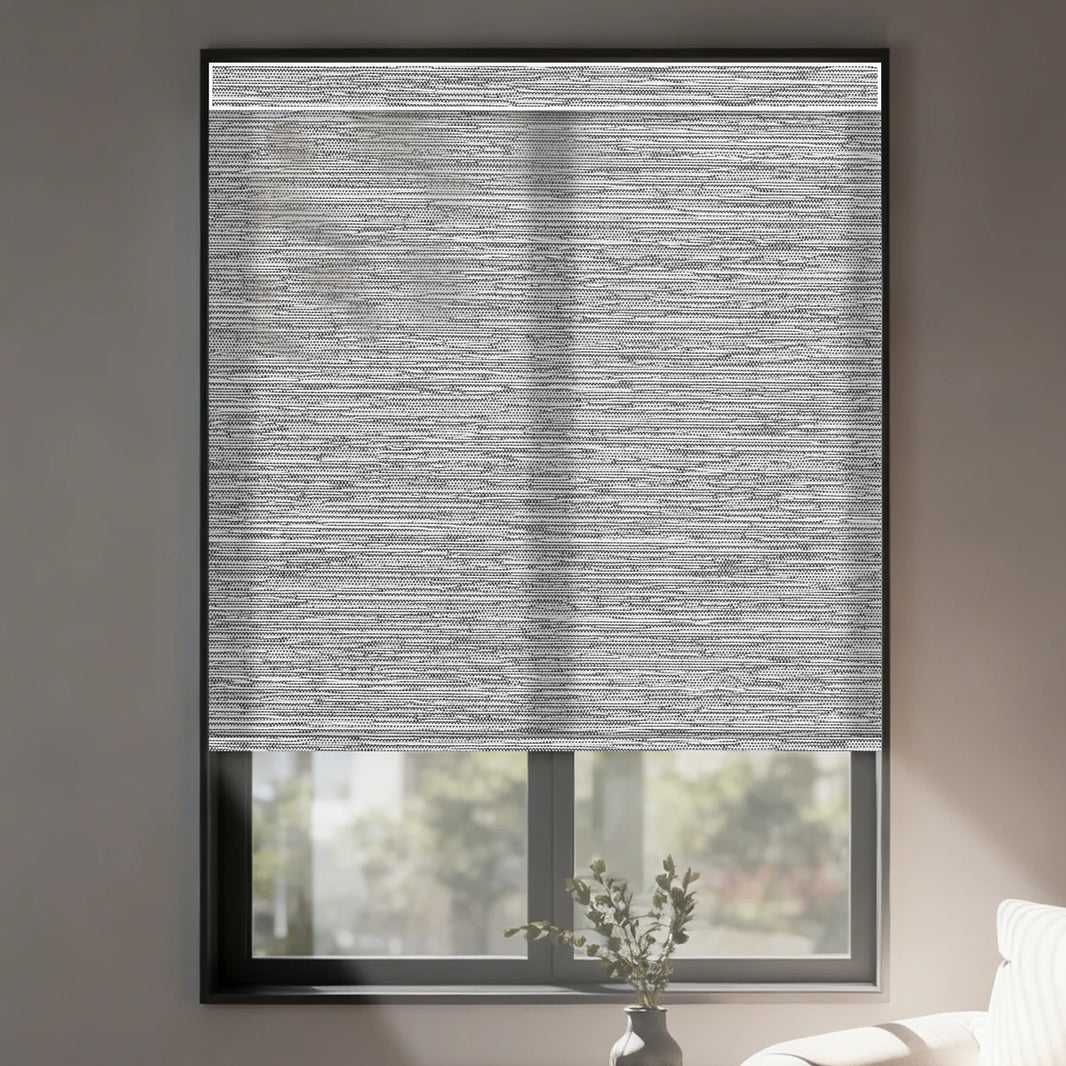 Sunelo Motorized Light Filtering Roller Shades 75% Blackout - Dreamy