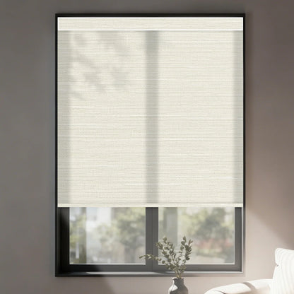 Sunelo Motorized Light Filtering Roller Shades 75% Blackout - Dreamy