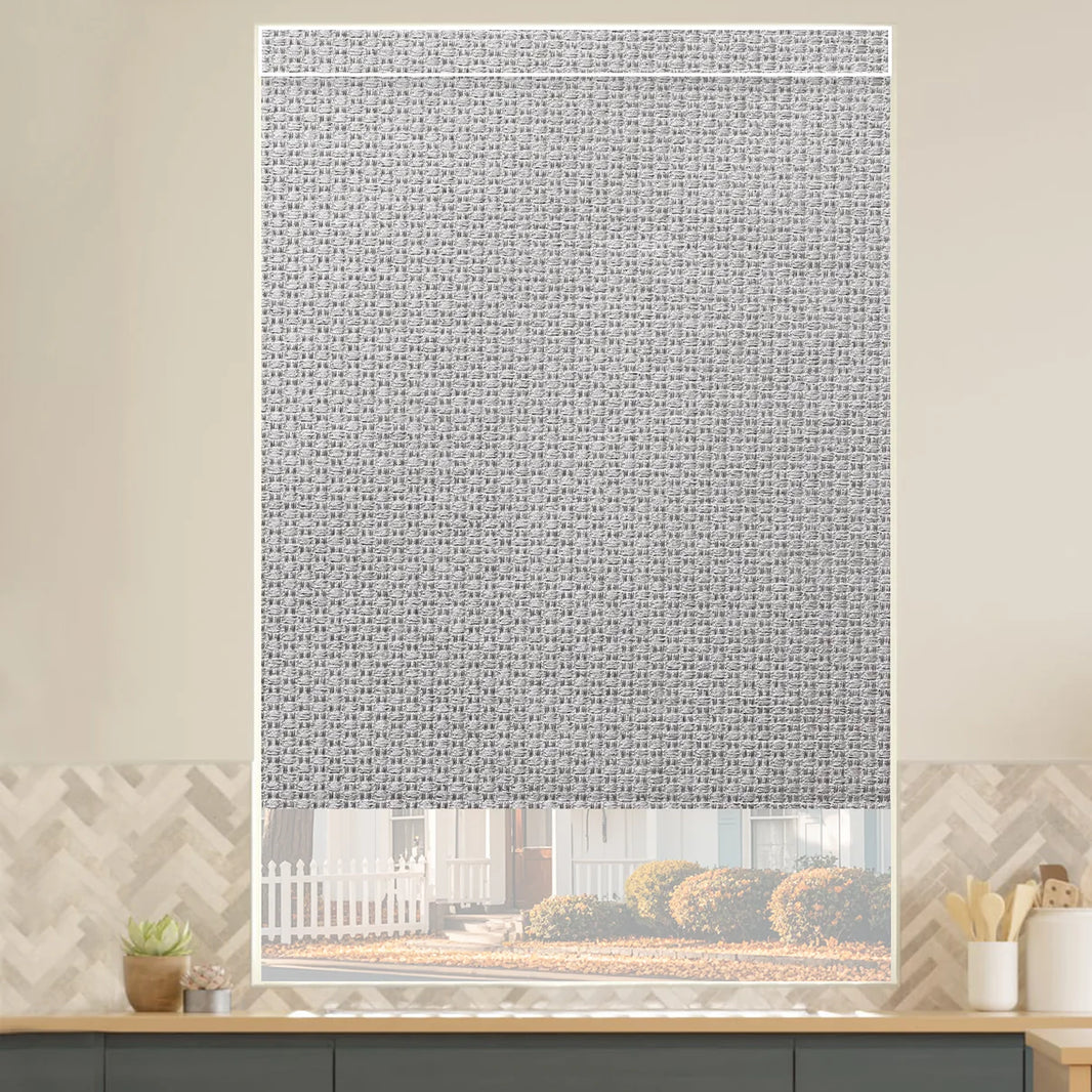 Sunelo Motorized Roller Shades 100% Blackout - Groove