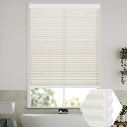 Sunelo Noise-Reducing, Light Filtering Motorized Cellular Shades | Double-Cell