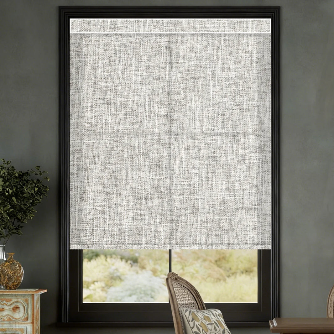 Sunelo Motorized Light Filtering Roller Shades 75% Blackout - Mist