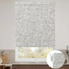 Sunelo No Drill Roller Shades, Motorized 100% Blackout - Mist