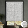 Sunelo No Drill Roller Shades, Motorized 75% Blackout Light Filtering - Mist