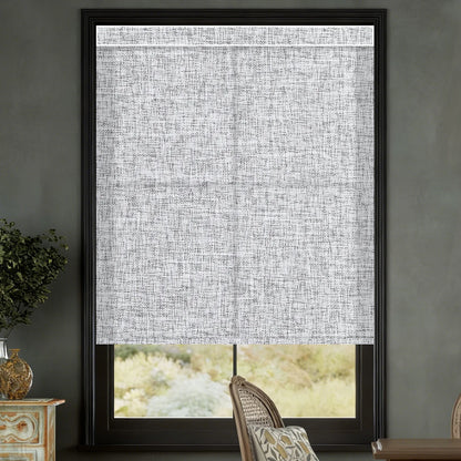 Sunelo Motorized Light Filtering Roller Shades 75% Blackout - Mist