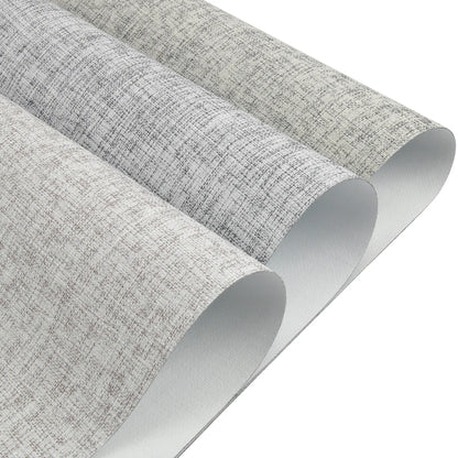 Sunelo No Drill Roller Shades, Motorized 100% Blackout - Mist
