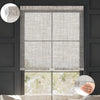 Sunelo No Drill Cordless Light Filtering Roller Shades 50% Blackout - Sheer