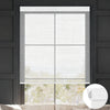 Sunelo No Drill Roller Shades, Motorized 50% Blackout Light Filtering - Sheer
