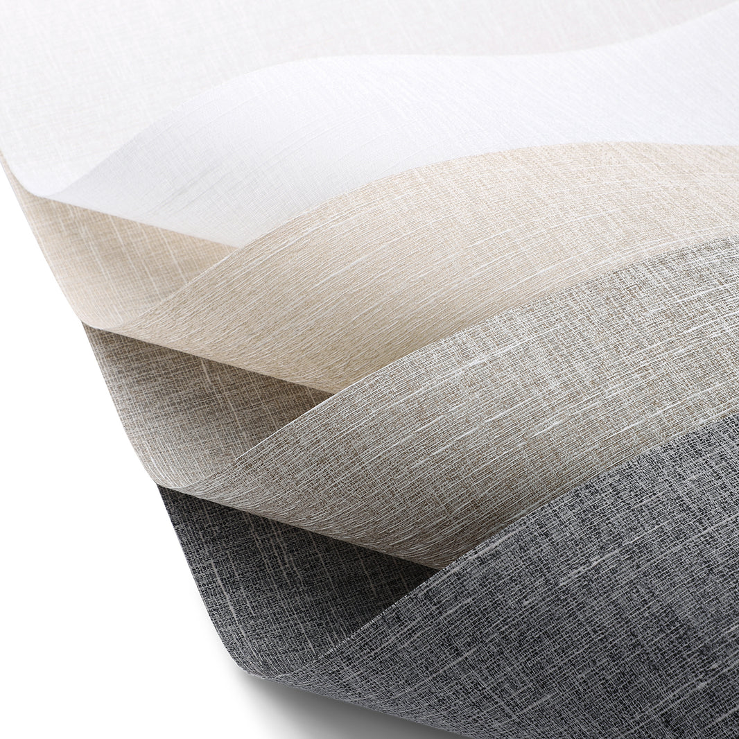 Sunelo No Drill Roller Shades, Motorized 70% Blackout Light Filtering - Aurora