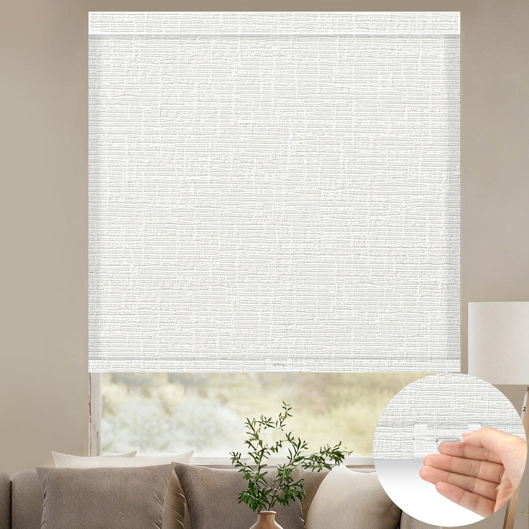 Sunelo Cordless Light Filtering Roller Shades 75% Blackout - Classic