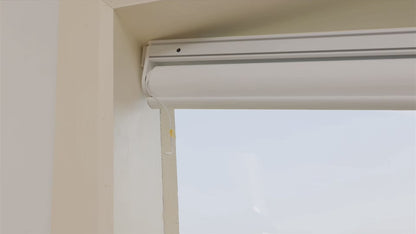 Sunelo No Drill Roller Shades, Motorized 100% Blackout - Atlantic