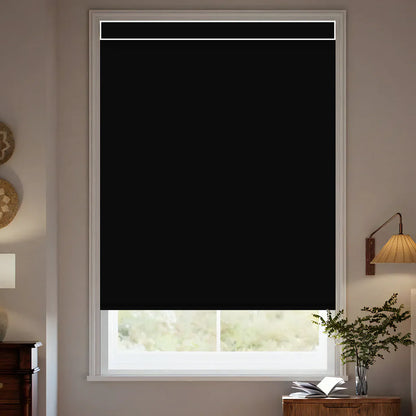 Sunelo Motorized Roller Shades 100% Blackout - Waterproof Vinyl