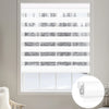 Sunelo No Drill Zebra Shades, Motorized 100% Blackout - Gentle